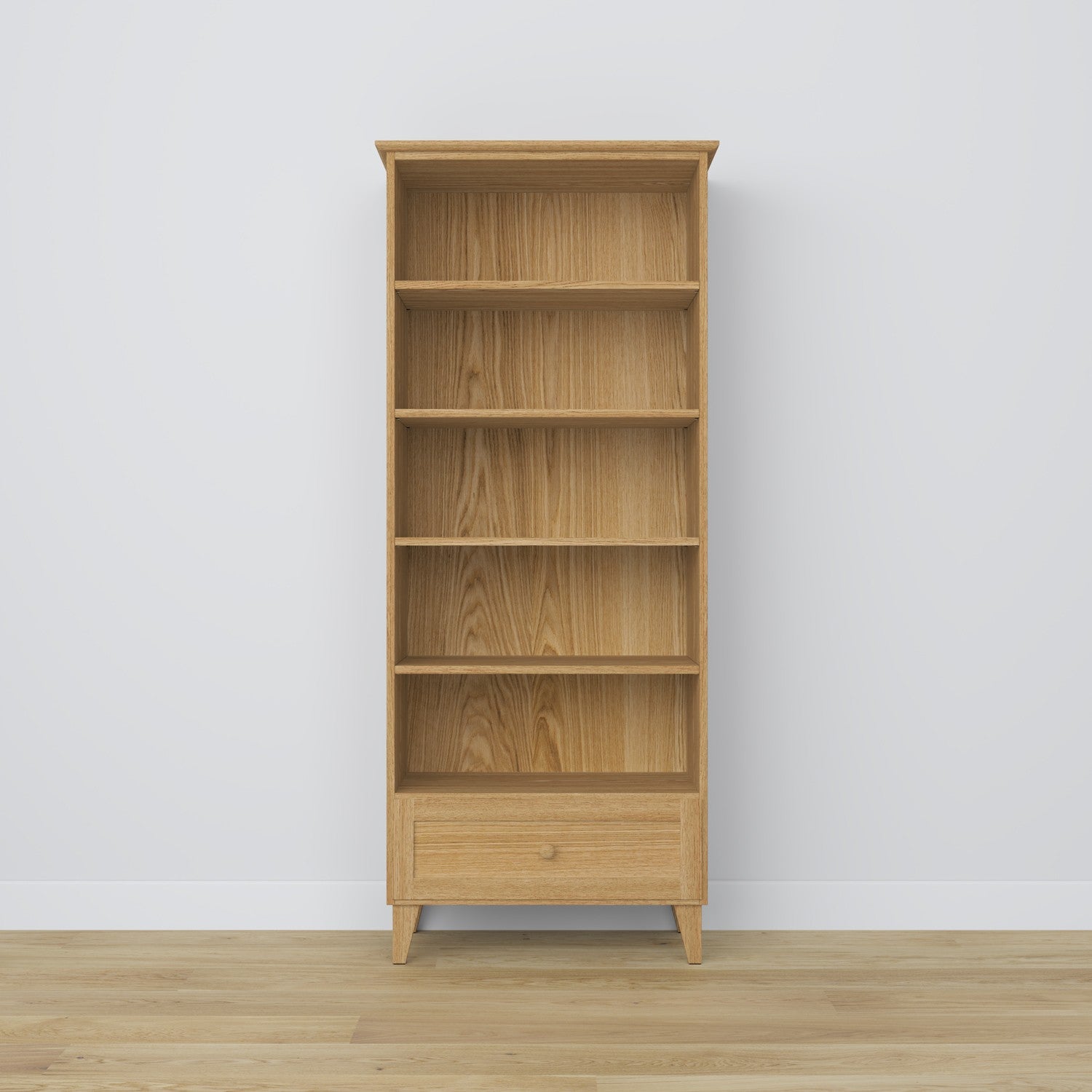 Oak shelf 1S 80 Scandi oak natural