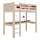 Hochbett mit Schreibtisch aus Eiche gebleicht – Kinderzimmer, scandi Nizio