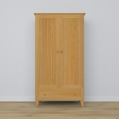 Kiefer Kleiderschrank 2D1S Scandi Kiefer natur