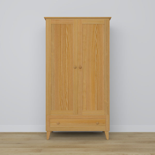 Kiefer Kleiderschrank 2D1S Scandi Kiefer natur