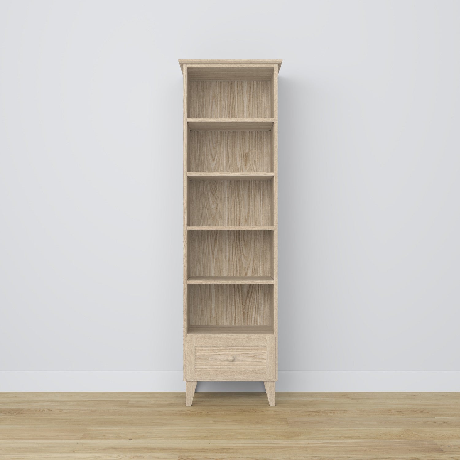 Oak shelf 1S 57 Scandi oak bleached