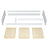 Low Wooden Grey Bed – Angled View, Bedroom