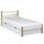 Single bed with drawer wooden white-oak – children’s room, scandi style