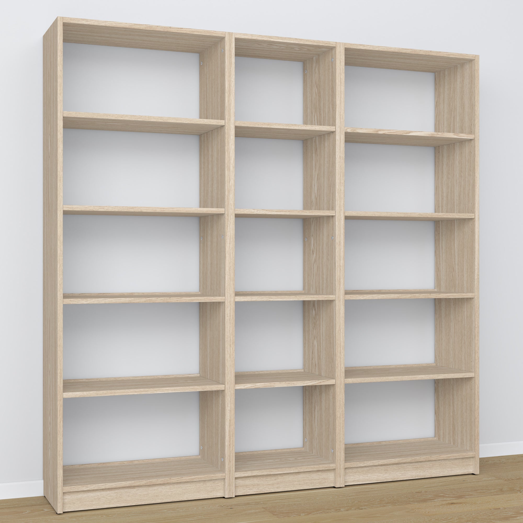 Oak shelf N01 oak bleached