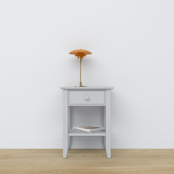 Holznachttisch 1S N01 Scandi grau