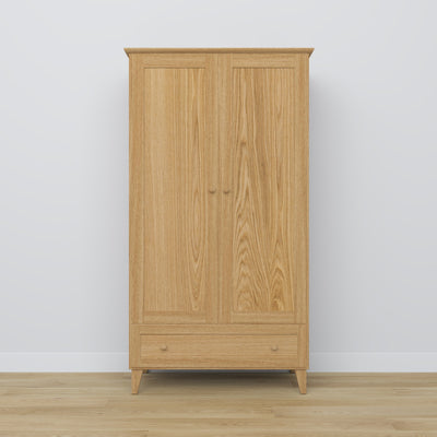 Eichenschrank 2D1S Scandi Eiche natur