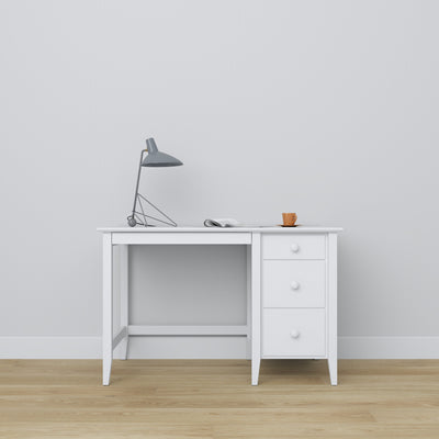 Holzschreibtisch 3S Scandi weiß
