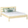 Wooden double bed N01 clear pine
