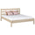 Oak double bed N01 oak bleached