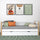 Holz-Schlafsofa mit Schublade N01 weiß / Eiche