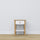 Holz-Nachttisch 1S N01 Scandi Weiß / Eiche Natur