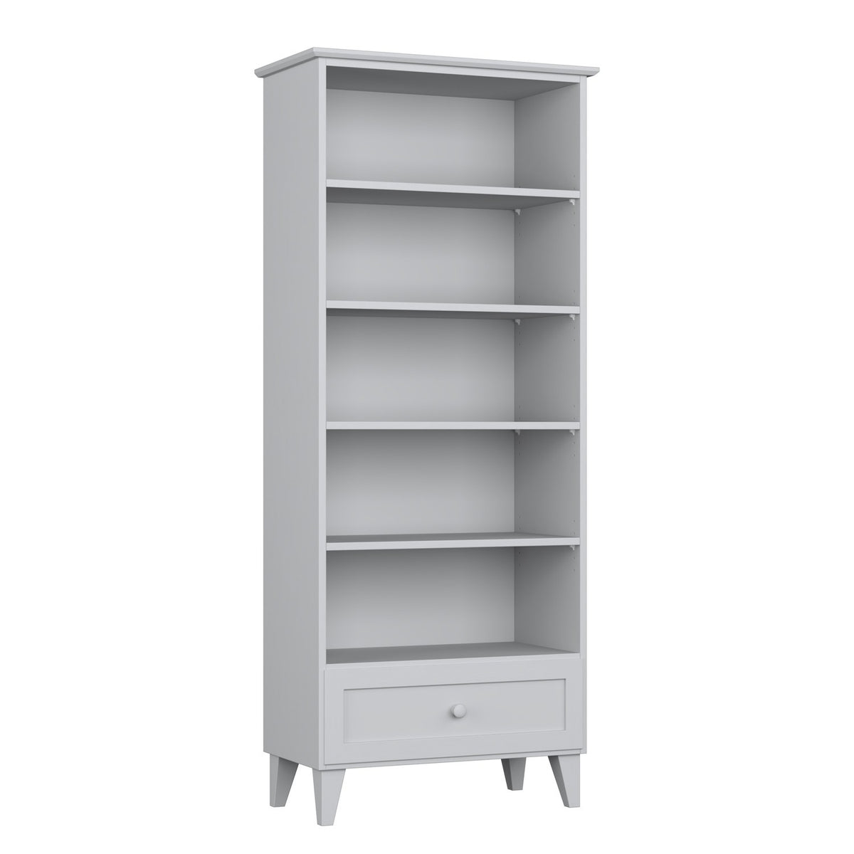 Holzregal 1S 80 Scandi grau