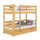 Hochbett mit Schublade aus Holz Kiefer natur – Kinderzimmer, Massivholz, scandi