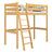 Hochbett Kiefer Natur – Holzleiter und Holzrausfallschutz, Nizio Home