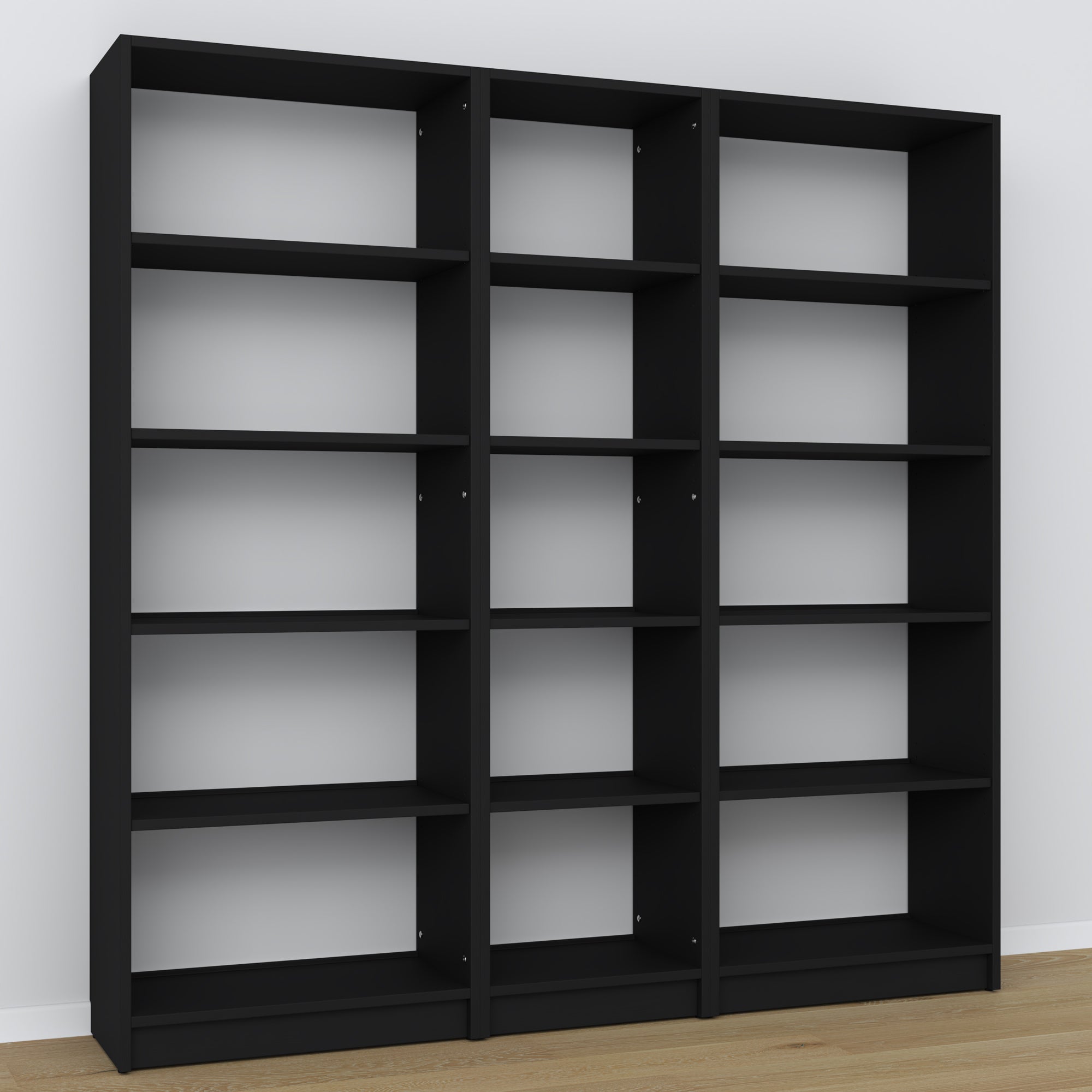 Wooden shelf N01 black