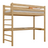 Eichen-Hochbett mit Schreibtisch N01 natürliche Eiche