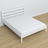 Doppelbett Weiß im Schlafzimmer – Arrangement mit Bettwäsche, Scandi-Stil