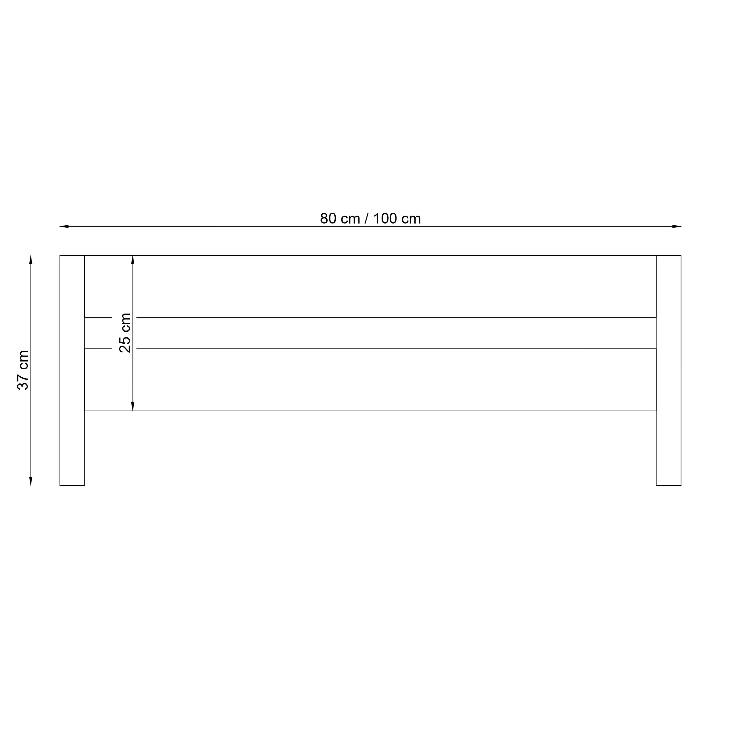 Bed fall protection | black