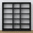 Wooden shelf N01 black