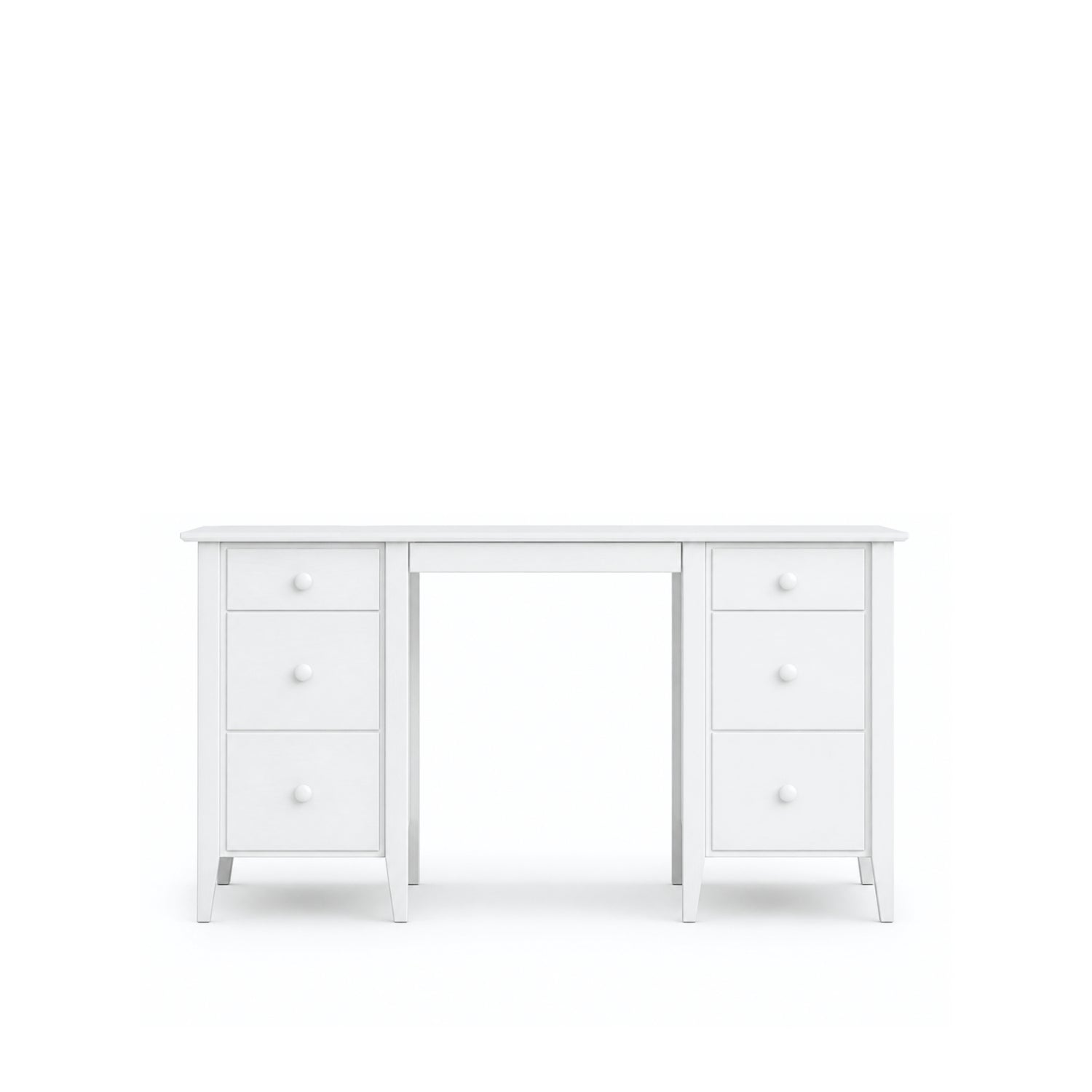 Wooden desk 6S Scandi white