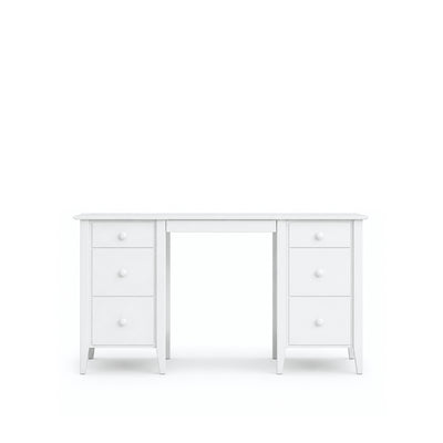 Holzschreibtisch 6S Scandi weiß