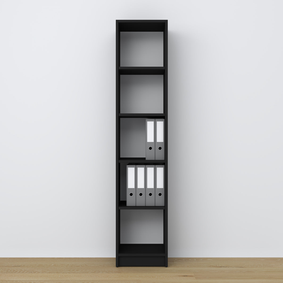 Wooden shelf N01 black