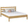 Oak double bed N01 oak natural