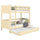 Hochbett mit Schublade für Matratze aus Holz Kiefer farblos – Kinderzimmer scandi
