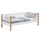 Holz-Schlafsofa N03 weiß / natürliche Eiche
