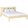 Wooden double bed N02 clear pine