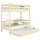 Hochbett mit Schublade für Matratze aus Holz Kiefer farblos – Kinderzimmer scandi
