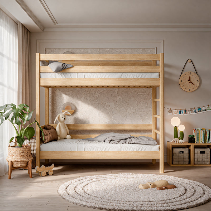 Oak bunk bed N03 oak natural