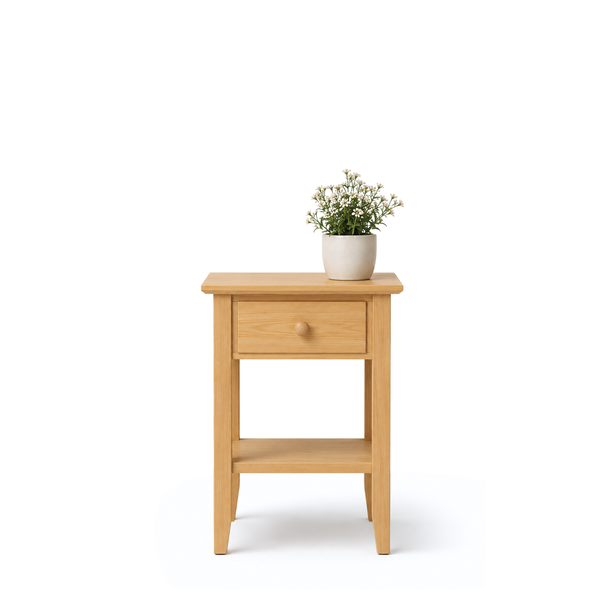 Kiefer Nachttisch 1S N01 Scandi Kiefer natur