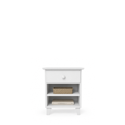 Holznachttisch 1S N02 Scandi weiß
