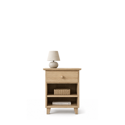 Eichennachttisch 1S N02 Scandi Eiche natur
