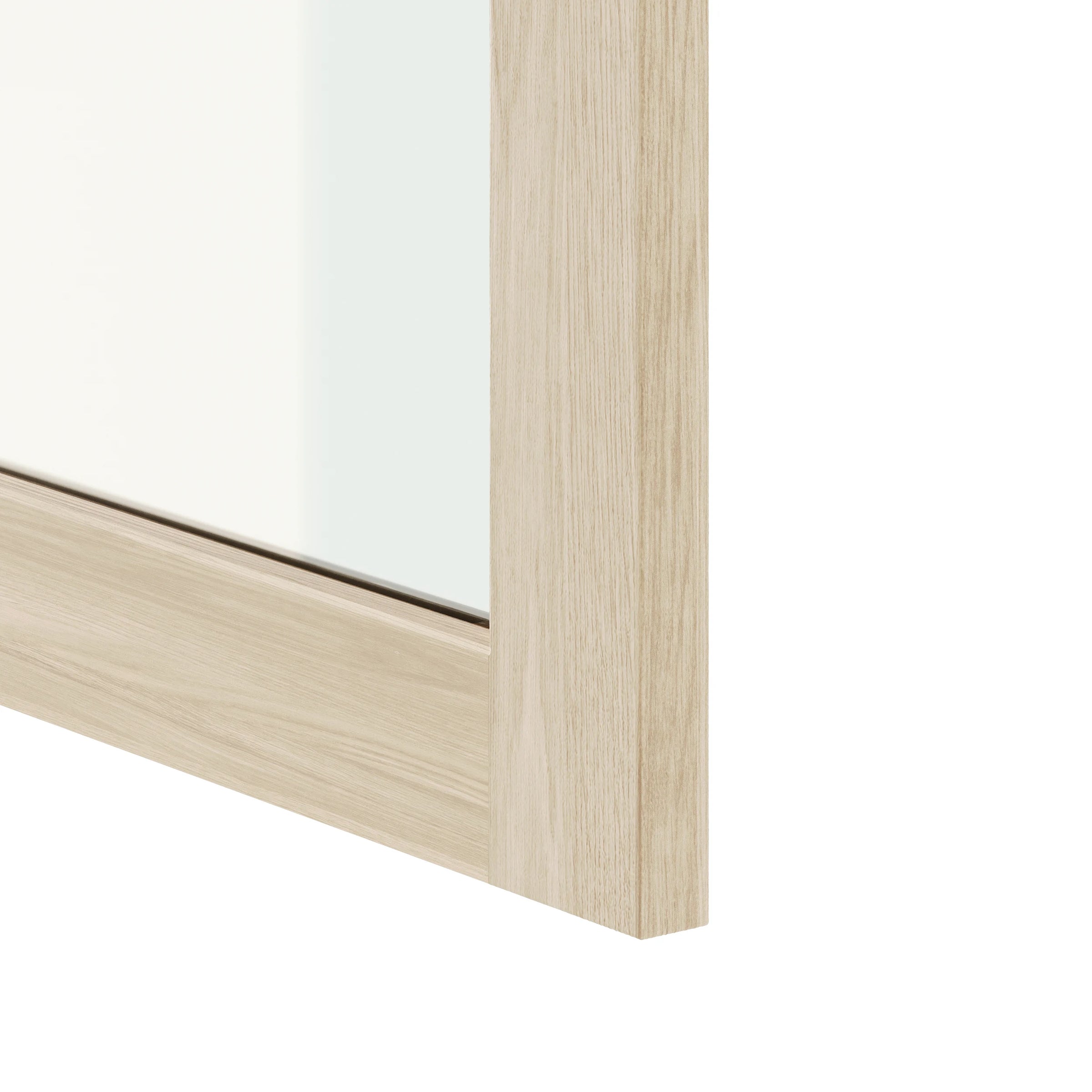 Oak front with glass