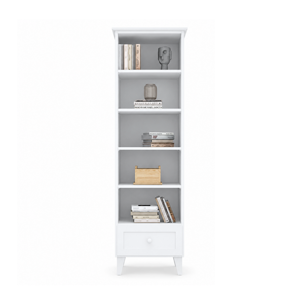 Holzregal 1S 57 Scandi weiß