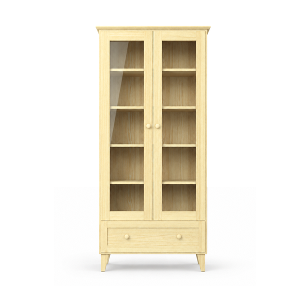 Kiefer Vitrine 1S 90 Scandi Kiefer farblos